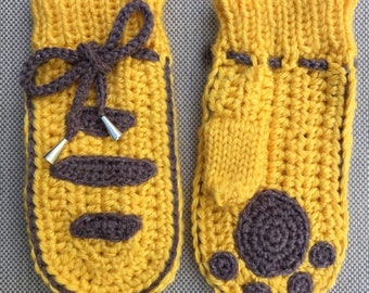 Crochet Tiger Paw Etsy