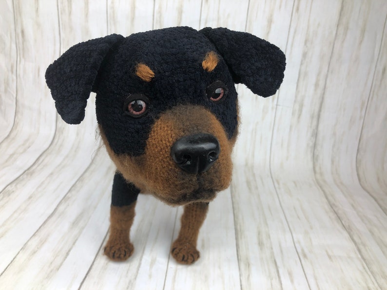 Rottweiler Crochet Pattern, Crochet Puppy, Dog Crochet Pattern, Dog Pattern, Dog Crochet, Puppy Pattern, Crochet Pattern, amigurumi dog image 5