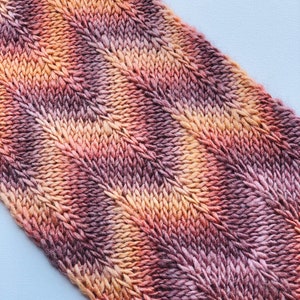 Tunisian Crochet pattern, Tunisian Knit Ripple Crochet Stitch, PDF file, Video Tutorial. image 1