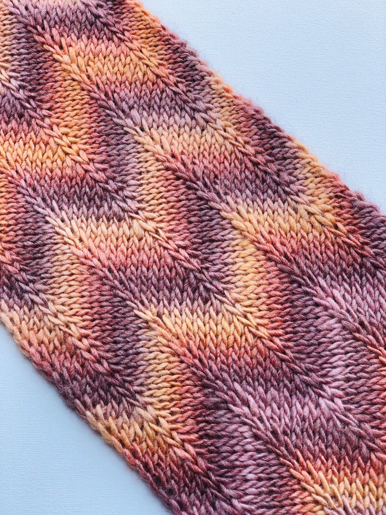 Tunisian Crochet pattern, Tunisian Knit Ripple Crochet Stitch, PDF file, Video Tutorial. image 1
