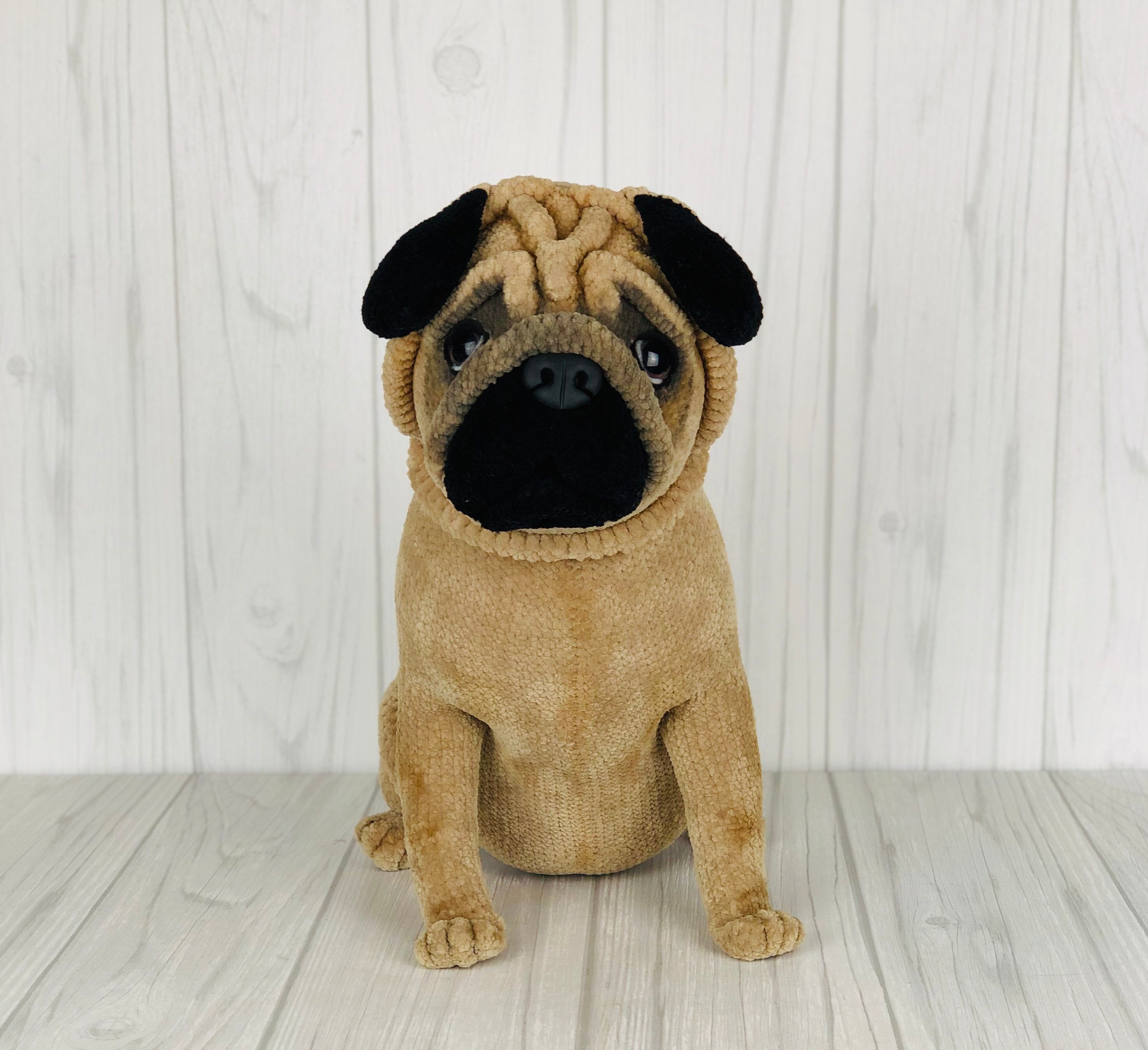 パグ犬の編みぐるみ編み図（PDF） - Etsy 日本