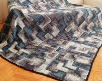 Slip Stitch Afghan Crochet Pattern: Beginner-Friendly Blanket Tutorial (PDF Download)