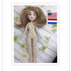 Crochet Doll Pattern, doll base pattern, crochet pattern, amigurumi doll body, amigurumi crochet pattern, crochet bikini doll, basic doll