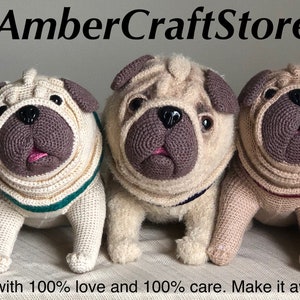 Crochet Dog, Crochet Puppy, Dog Crochet Pattern, Dog Pattern, Dog Crochet, Pug Dog, Puppy Pattern, Crochet PDF Pattern, PDF Pattern, PDF image 7