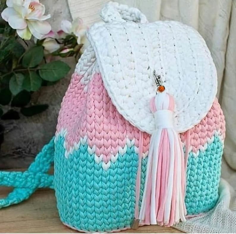 Backpack crochet pattern PDF. English USA image 8