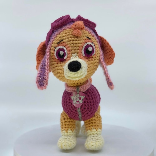 Dog CROCHET PATTERN. Domino the Dog. Snugglesized Crochet Dog Etsy