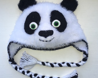 Panda hat crochet pattern PDF