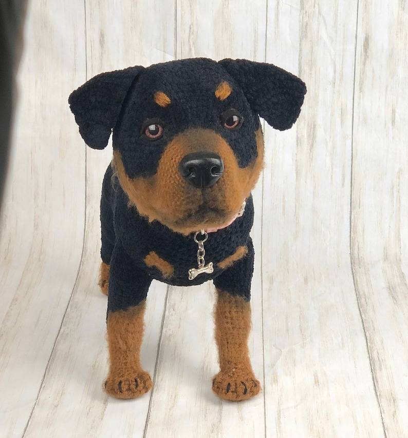 Rottweiler Crochet Pattern, Crochet Puppy, Dog Crochet Pattern, Dog Pattern, Dog Crochet, Puppy Pattern, Crochet Pattern, amigurumi dog image 2