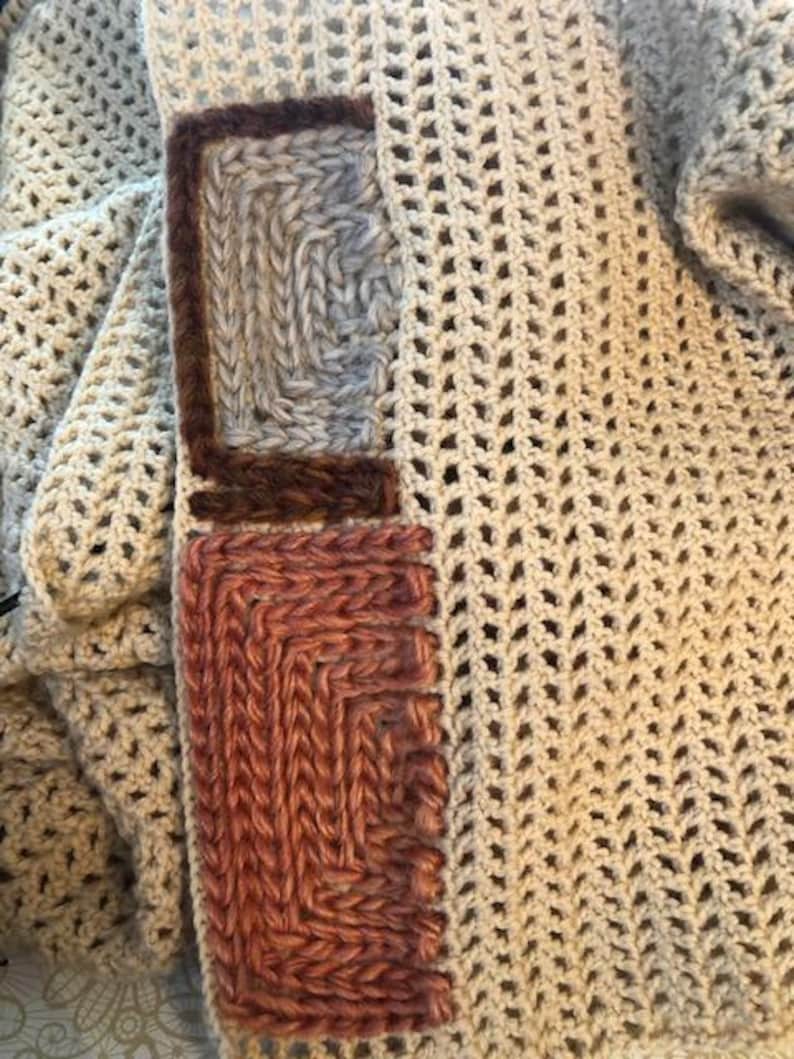 Slip Stitch Afghan Crochet Pattern: Beginner-Friendly Blanket Tutorial (PDF Download) image 8