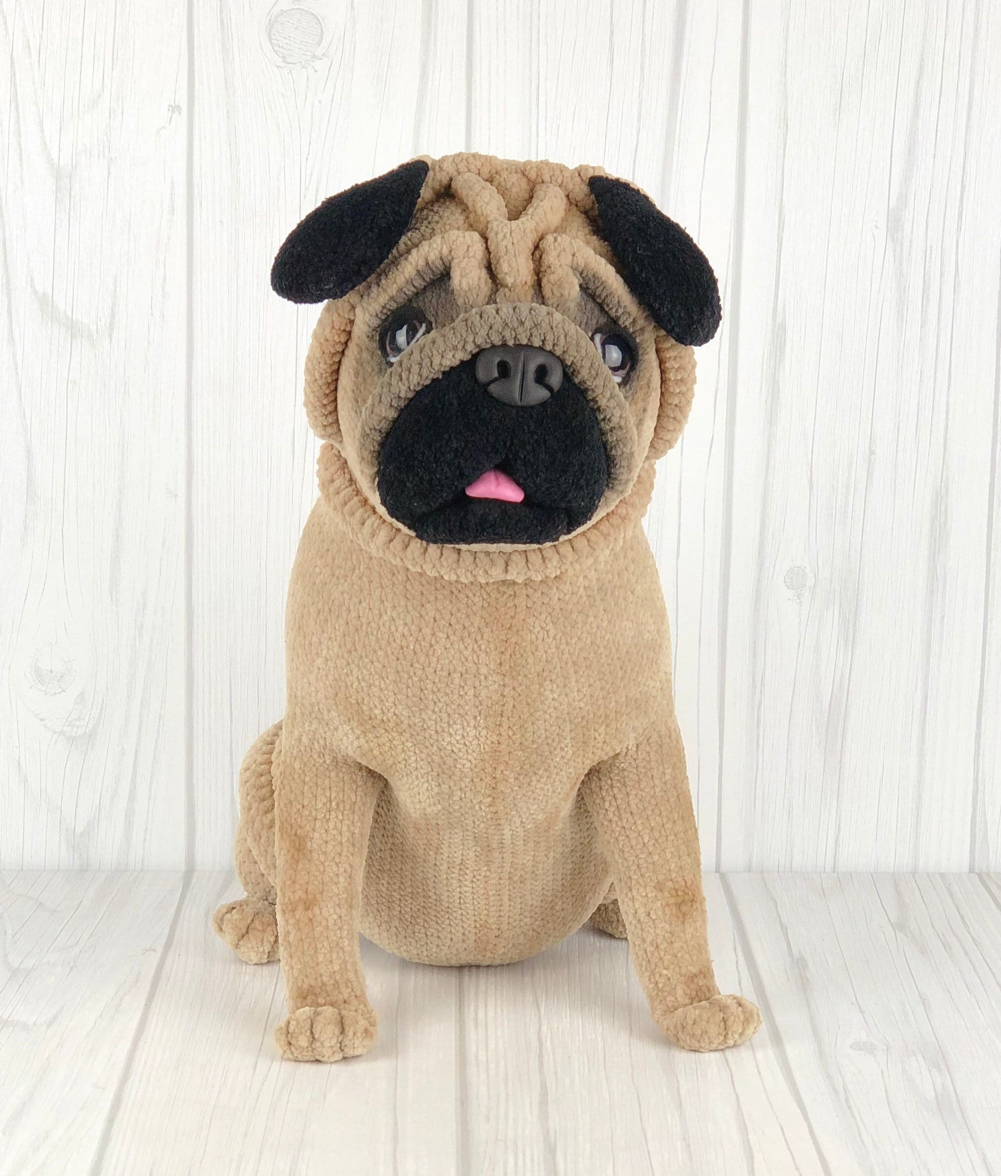 パグ犬の編みぐるみ編み図（PDF） - Etsy 日本
