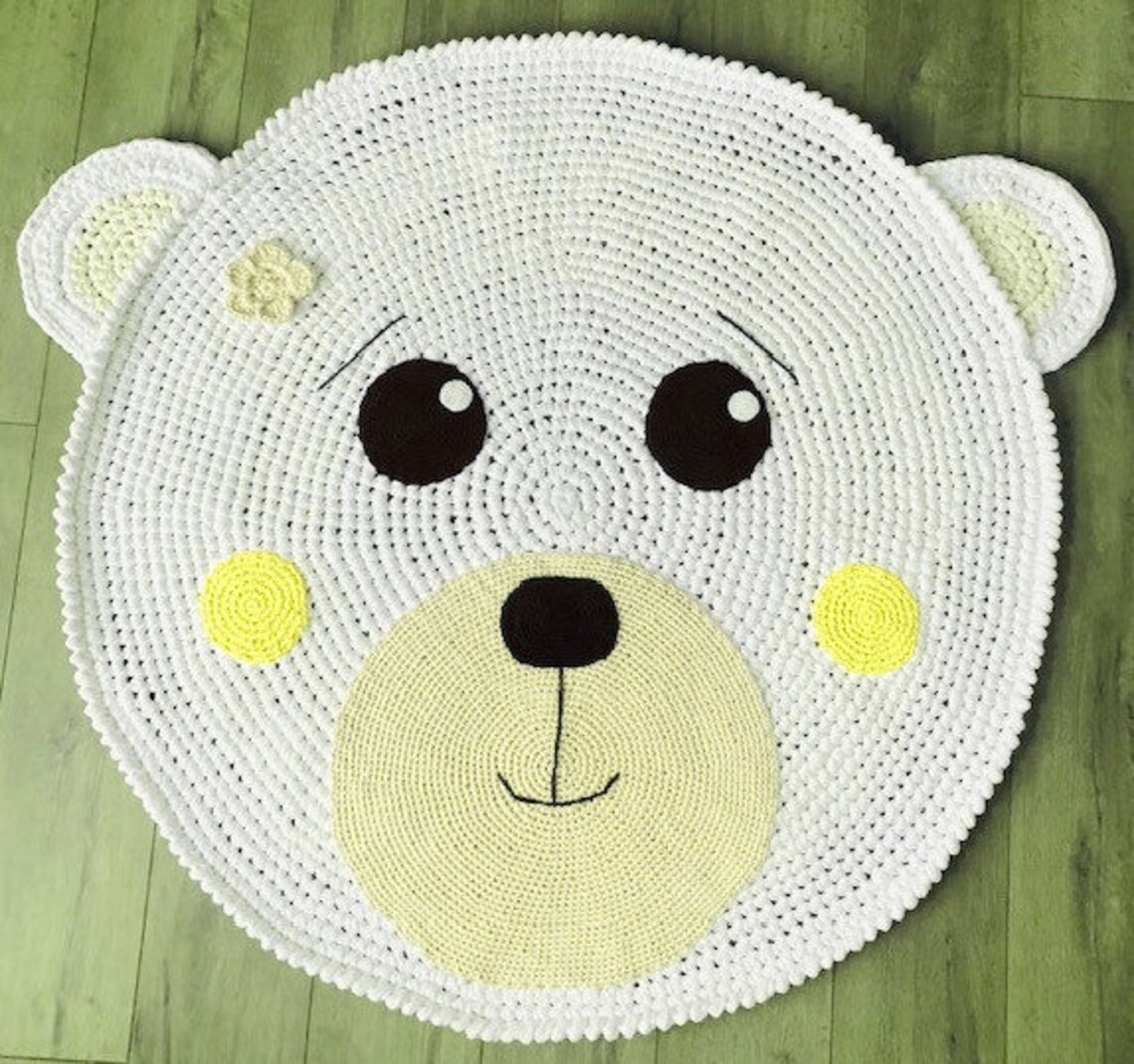 Bear Rug Crochet Pattern Crochet Pattern Baby Rug Crochet Etsy