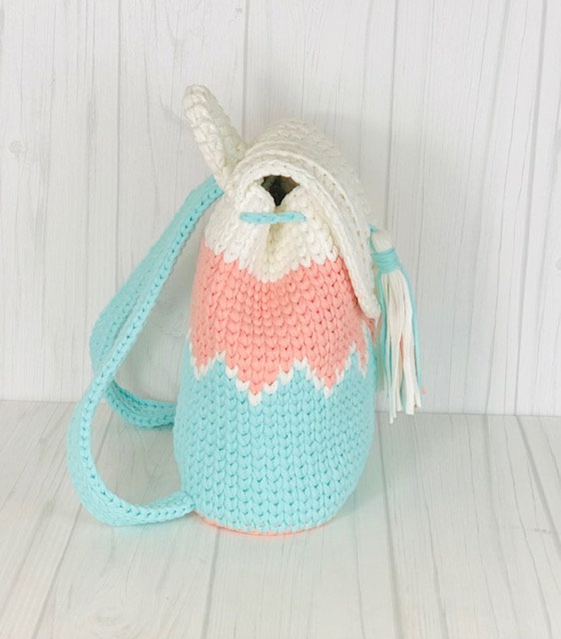 Backpack crochet pattern PDF. English USA image 4