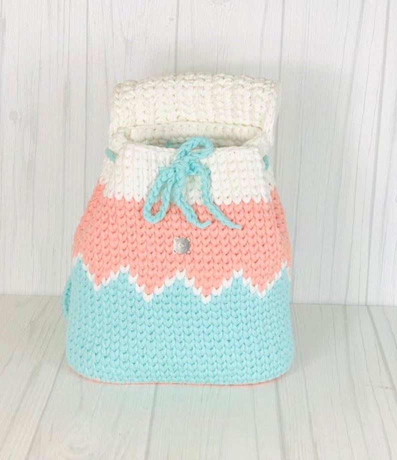 Backpack crochet pattern PDF. English USA image 5