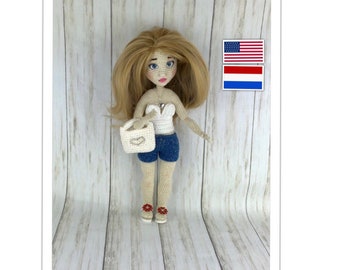 Crochet Doll Pattern, Amigurumi Doll Clothes (PDF)