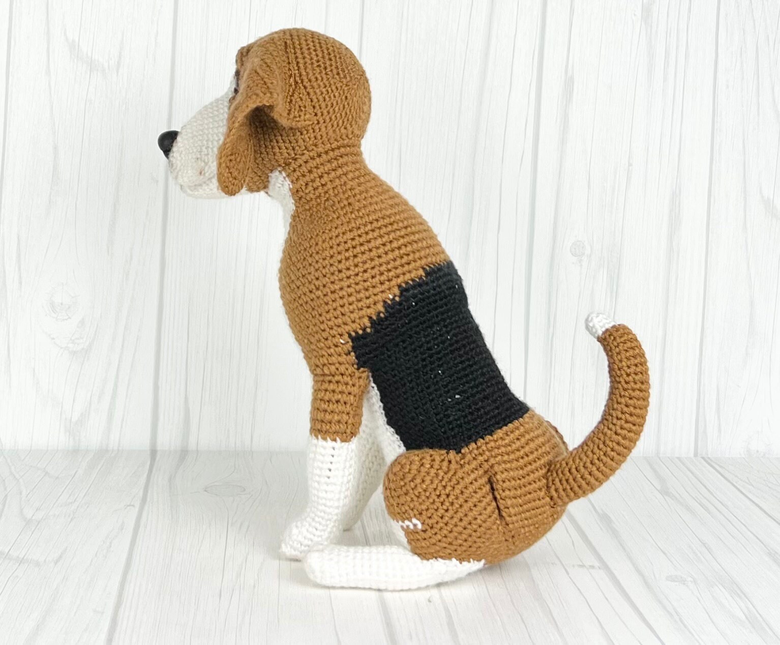 【ぴーこちゃん様オーダー用ページ】ビーグルちゃんのあみぐるみ 🐶あみぐるみビーグル🐶 あみぐるみビーグルを店舗で販売させて