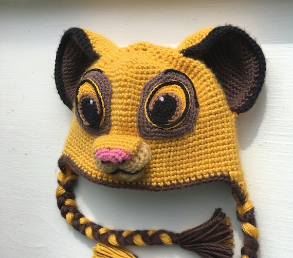 かぎ針編みのライオン帽子：手作りの動物コスチューム - Etsy 日本