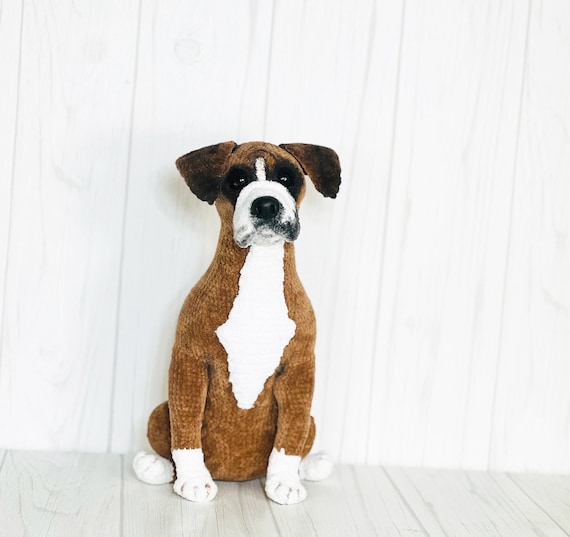 Boxer Dog Crochet Pattern: Amigurumi Puppy (PDF Pattern)