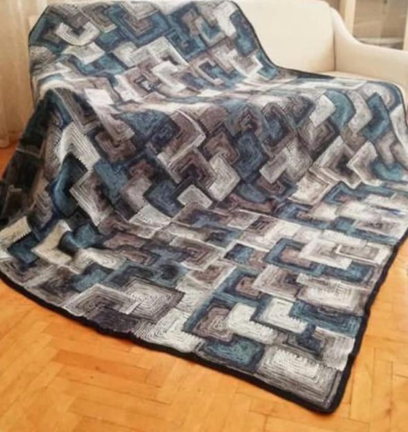 Slip Stitch Afghan Crochet Pattern: Beginner-Friendly Blanket Tutorial (PDF Download) image 2