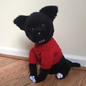 Crochet Chihuahua Dog Pattern: Amigurumi Puppy with Sweater (PDF)