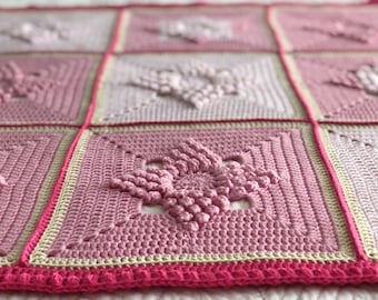 Crochet Baby Blanket Pattern: Easy Square Design (PDF Pattern)
