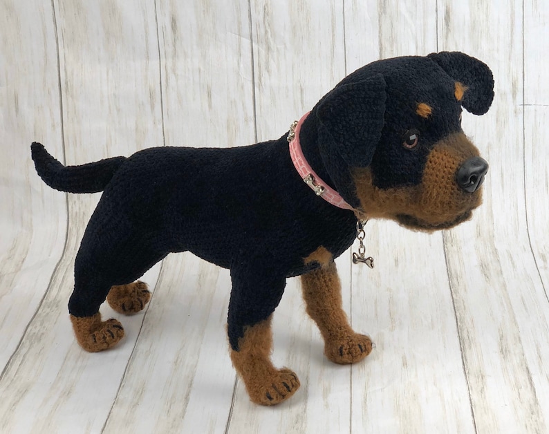 Rottweiler Crochet Pattern, Crochet Puppy, Dog Crochet Pattern, Dog Pattern, Dog Crochet, Puppy Pattern, Crochet Pattern, amigurumi dog image 3