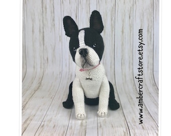 Boston Terrier Crochet Pattern: Amigurumi Dog (PDF Pattern)