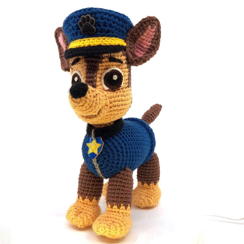 Paw Patrol Chase crochet pattern English Netherlands Etsy
