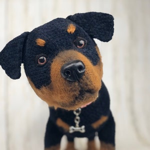 Rottweiler Crochet Pattern, Crochet Puppy, Dog Crochet Pattern, Dog Pattern, Dog Crochet, Puppy Pattern, Crochet Pattern, amigurumi dog image 4