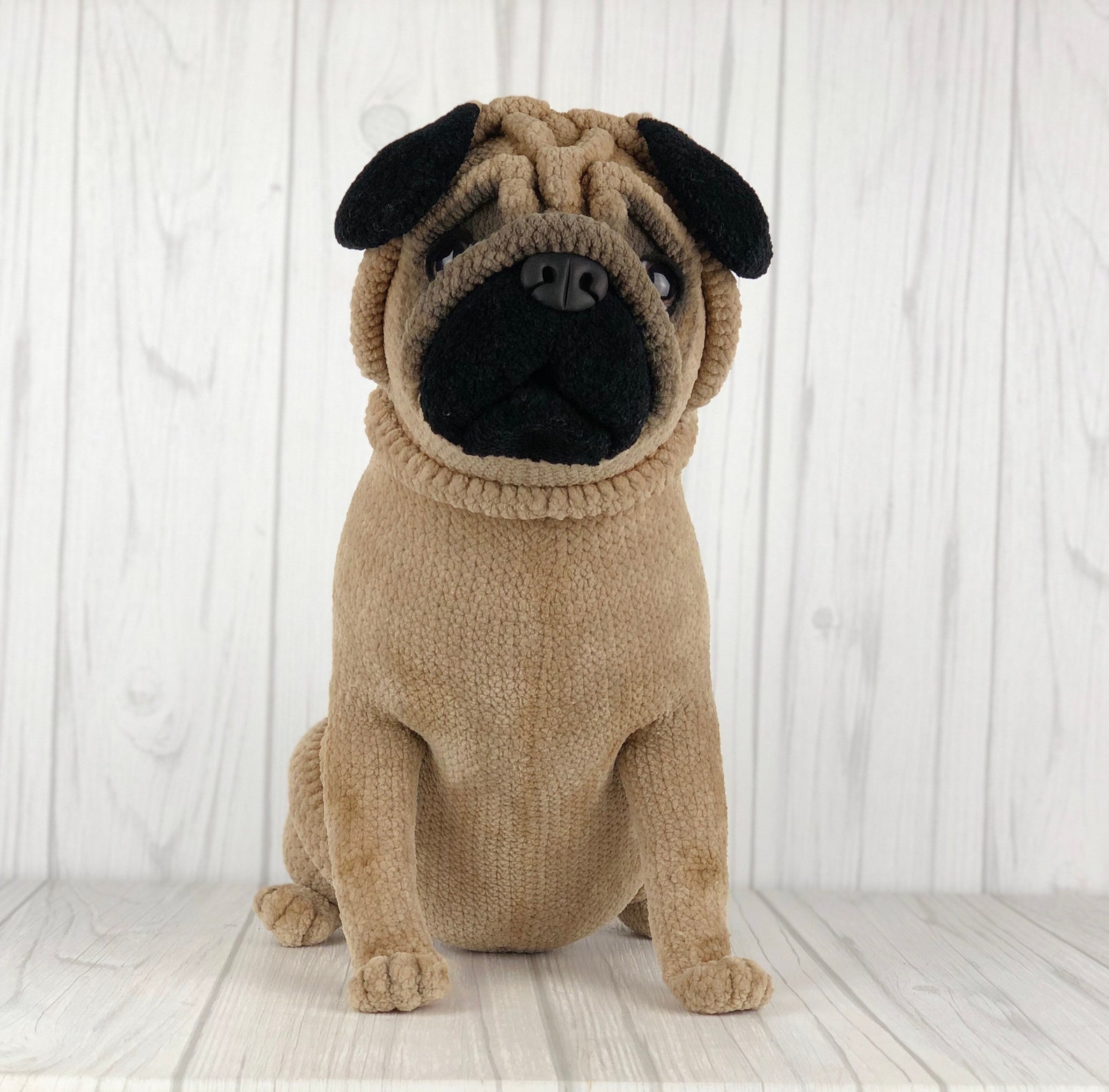 Pug Dog Crochet Pattern, Dog Crochet Pattern, Dog Pattern, Dog Crochet