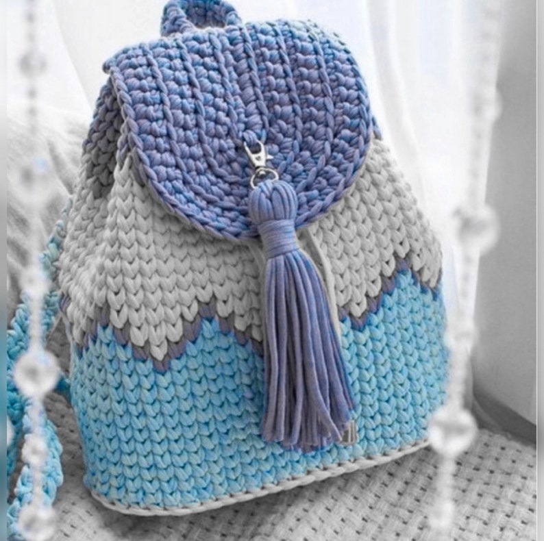 Backpack crochet pattern PDF. English USA image 10