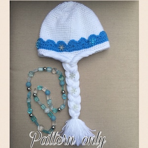 Crochet hat pattern PDF, USA English image 1