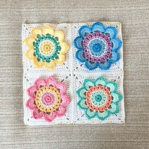 Spring Flowers Crochet Pattern, Spring Flowers Video Tutorial