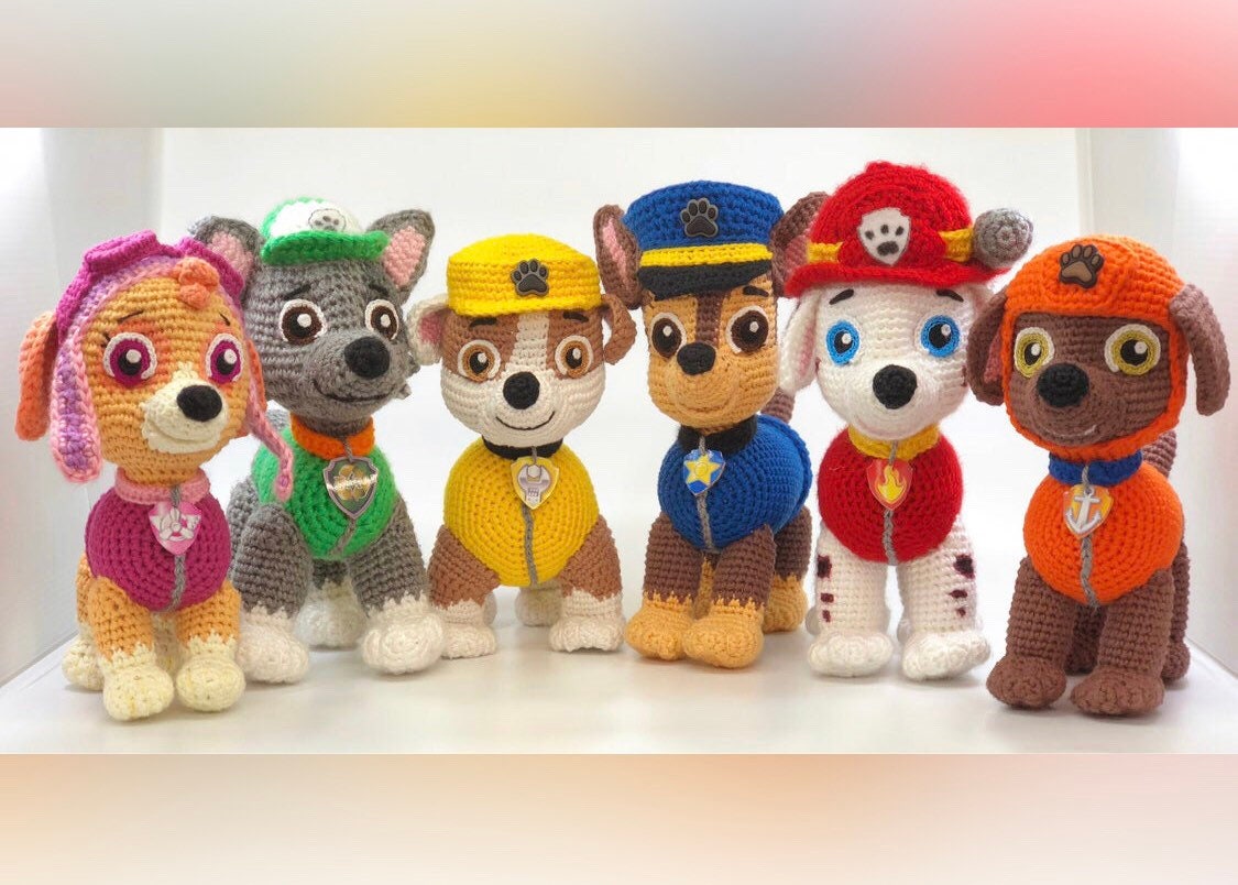 La Pat Patrouille Patrons Crochet Marcus Ruben Stella Etsy La Pat Patrouille Patrons Crochet Marcus Ruben Stella Etsy