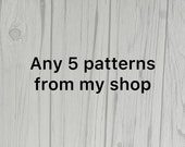 Dog Crochet Pattern: 5 Puppy Designs (PDF)