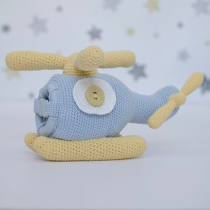 Helicopter Crochet Pattern, Educational toy crochet pattern, Educational Toy Helicopter Crochet pattern, amigurumi Helicopter