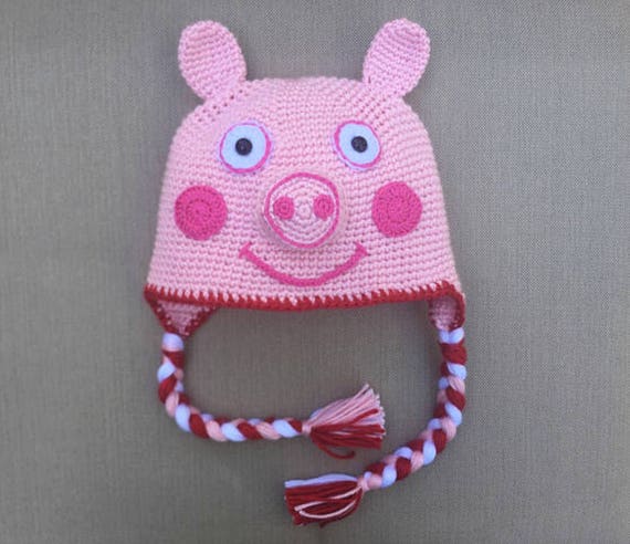 Peppa Pig Hat Crochet Pattern