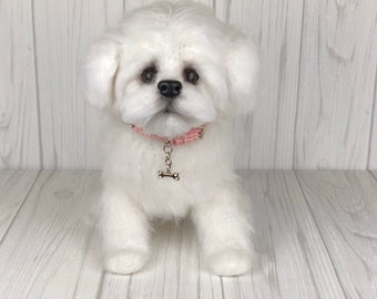 Maltese Puppy Crochet Pattern: Amigurumi Dog (PDF Pattern)