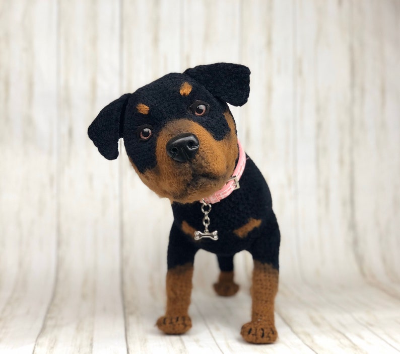 Rottweiler Crochet Pattern, Crochet Puppy, Dog Crochet Pattern, Dog Pattern, Dog Crochet, Puppy Pattern, Crochet Pattern, amigurumi dog image 6