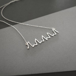 Actual Heartbeat Necklace Dainty Baby Heartbeat Jewelry New mom Necklace Baby Shower Gift Mother Gift CHRISTMAS GIFTS image 1