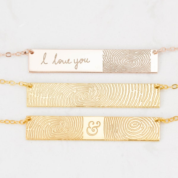 FingerPrint Jewelry - Custom FingerPrint Necklace - Memorial FingerPrint - Loss of Loved One Gift - Memorial CHRISTMAS GIFTS