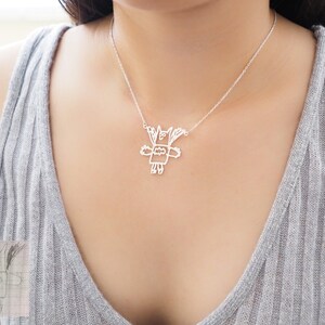 Children Drawing Necklace - Actual Handwriting Necklace - Children Art Necklace - Personalized Jewelry - Mother&#39;s Gift - CHRISTMAS GIFTS