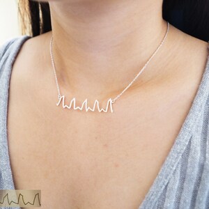 Actual Heartbeat Necklace Dainty Baby Heartbeat Jewelry New mom Necklace Baby Shower Gift Mother Gift CHRISTMAS GIFTS image 2