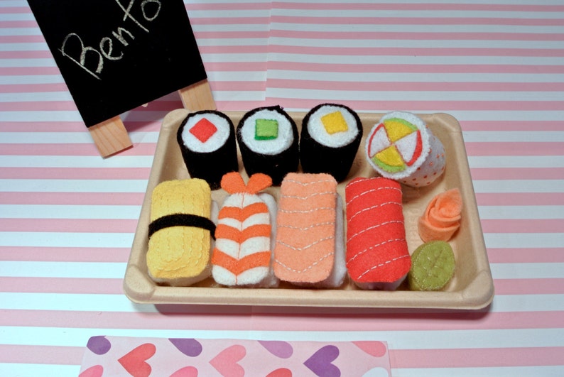 Felt Food Sushi Set Roll Combo and Bento Combo. Felt Foods Etsy