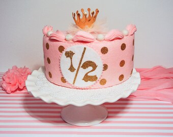 Half Birthday Cake Etsy