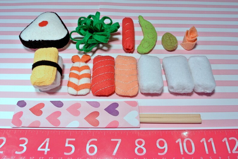 Felt Food Sushi Set Roll Combo and Bento Combo. Felt Foods Etsy