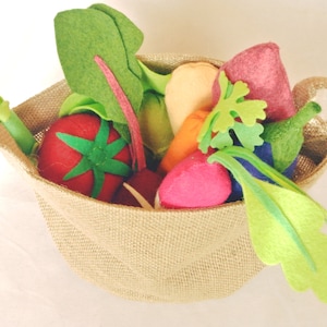 Felt Vegetable set C-Felt Food, Felt Vegetable, Toy food, Play food, Gift for kids, Learning toy, Educational Toy, Montessori Toys, toy food