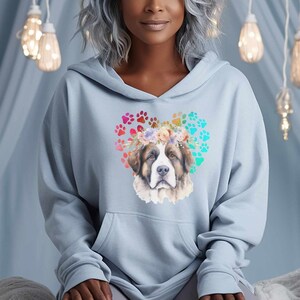 St. Bernard Hoodie Gift for Dog Lover Unisex Heavy Blend Hooded Sweatshirt