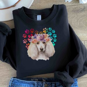 Poodle Shirt Dog Lover Shirt Unisex Heavy Blend™ Crewneck Sweatshirt Funny Dog Shirt