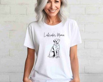 Labrador Mama T-shirt Unisex Heavy Cotton Tee Dog Lover Tee