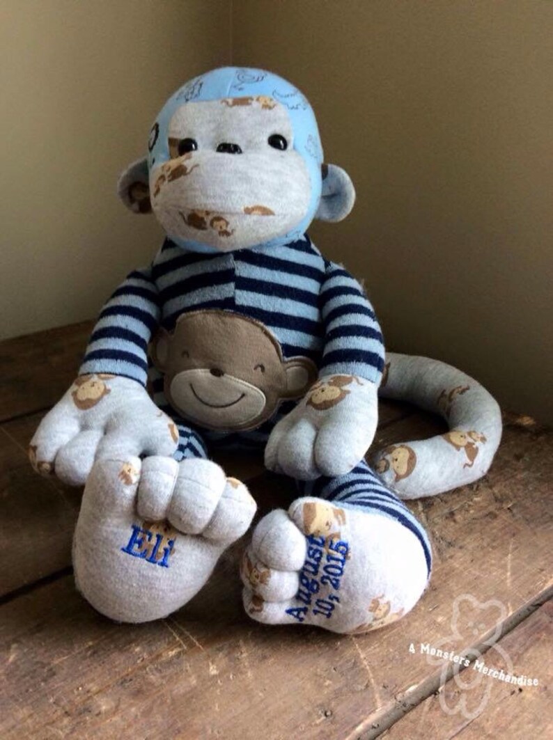 Pyjama Bear Memory Monkey Keepsake Bear Memory Bear Keepsake Gift Memorial gift